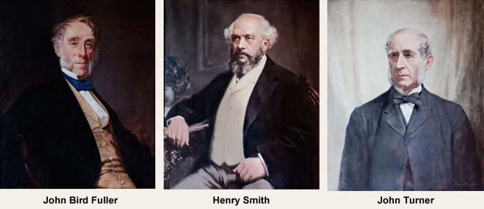 Os Fundadores da Fuller's: John Bird Fuller, Henry Smith e John Turner